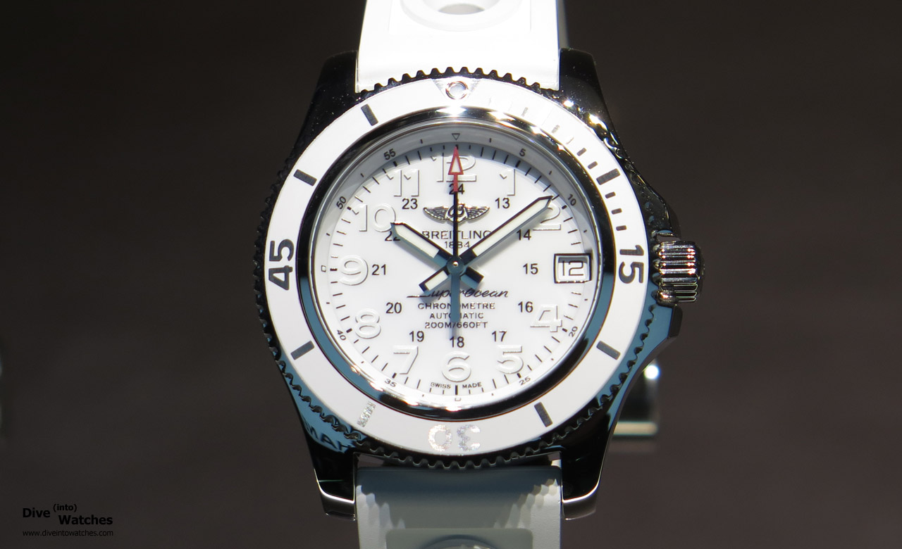 Lunette Breitling Superocean II 36 Mm - Reconditionnée - Acier Noir - Très Bon état